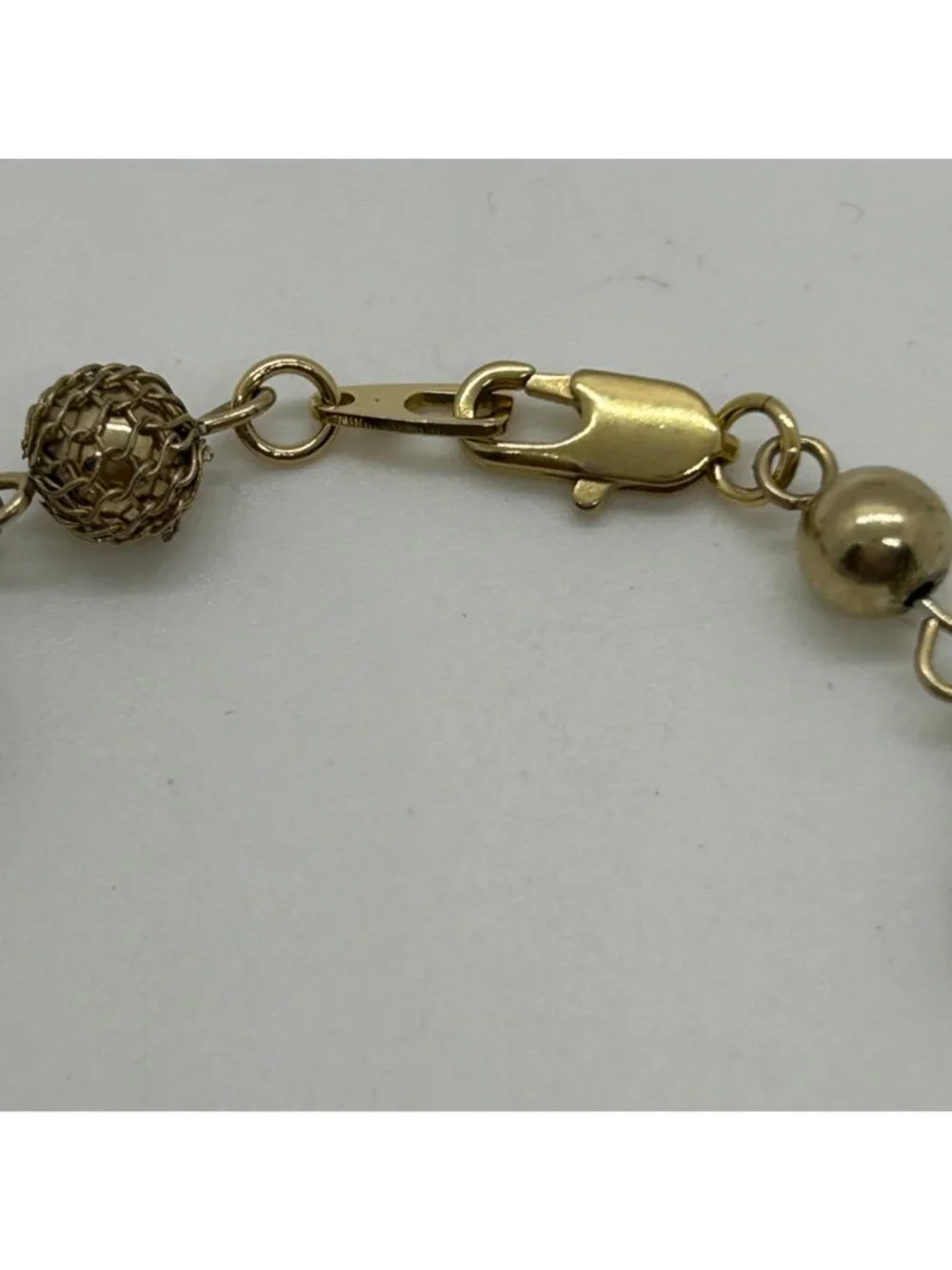 Vintage Cloisonné Bracelet Floral Enamel Filigree Gold Tone Multi-Colored 7